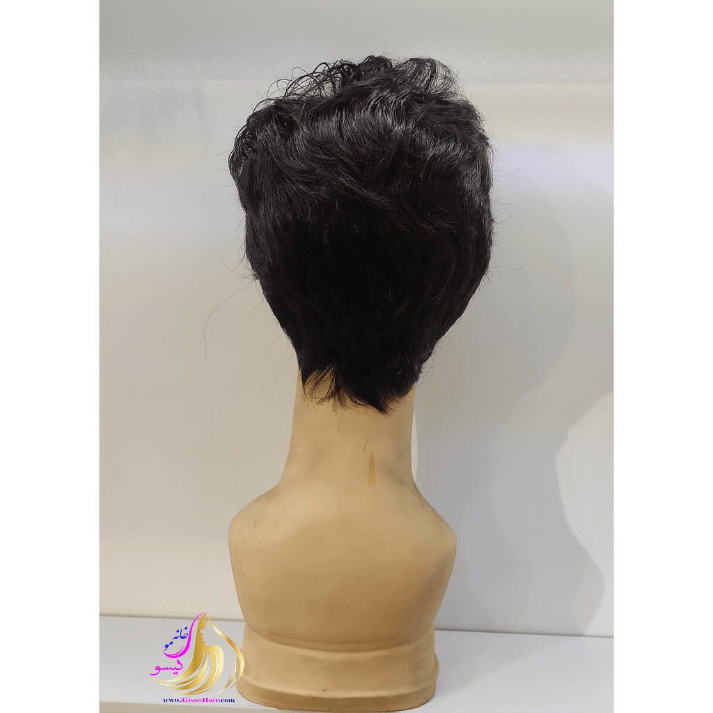 پوستیژ ساده موی کوتاه مردانه مشکی 28 سانت پوستیژ ساده موی کوتاه مردانه مشکی 28 سانت