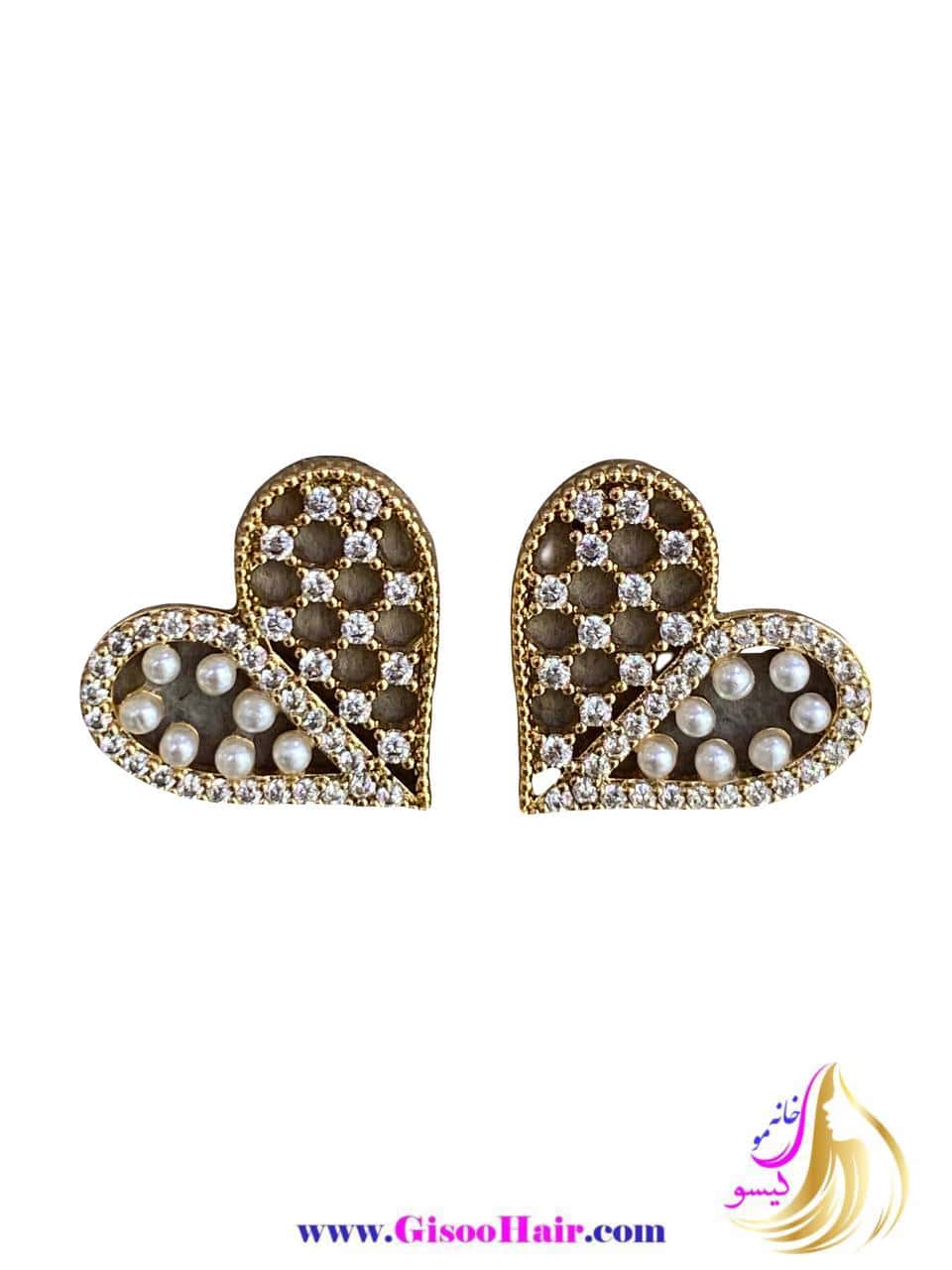 گوشواره میخی ژوپینگ مدل قلب گوشواره میخی ژوپینگ مدل قلب