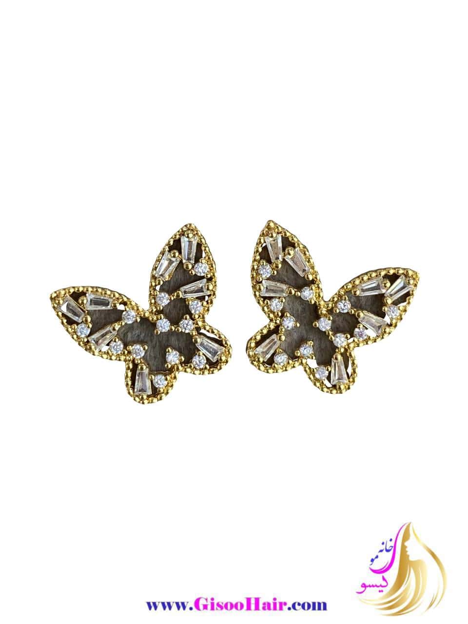 photo_2024-10-06_17-38-گوشواره میخی ژوپینگ مدل پروانه-min گوشواره میخی ژوپینگ مدل پروانه