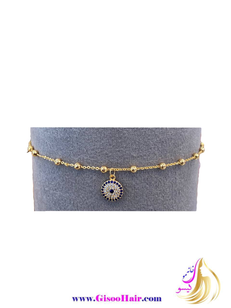 پابند زنانه تیتانیوم مدل چشم و نظر پابند زنانه تیتانیوم مدل چشم و نظر