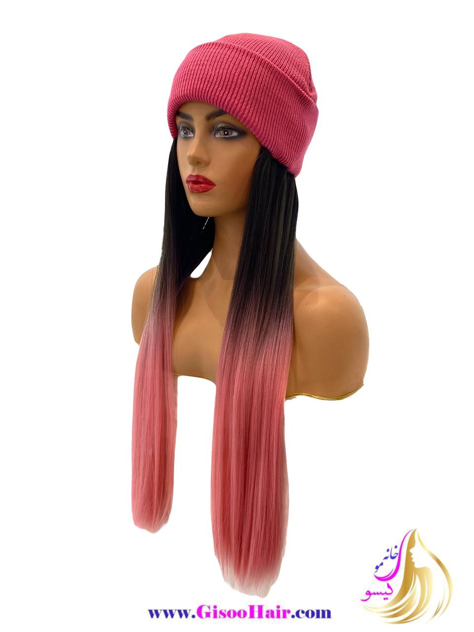 کلاه مویی بافت آمبره بلند کلاه مویی بافت آمبره بلند