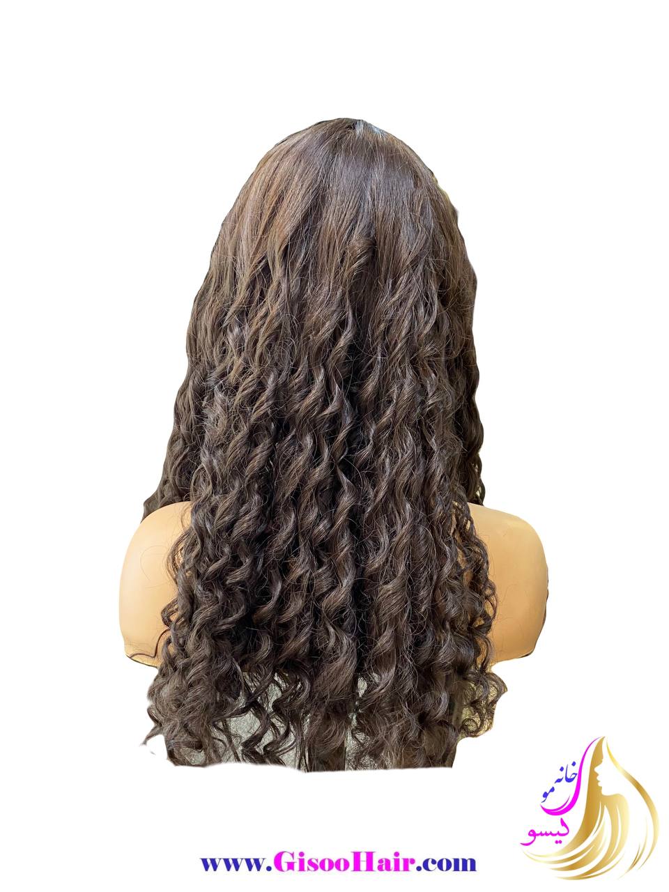 کلاه گیس (پوستیژ) بلند فر مشکی کلاه گیس (پوستیژ) بلند فر مشکی