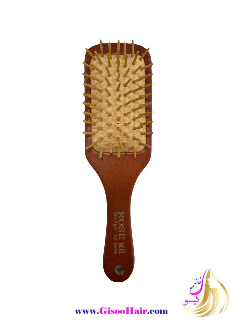 برس مو چوبی ROSE ME سایز بزرگ1 برس مو چوبی ROSE ME سایز بزرگ1