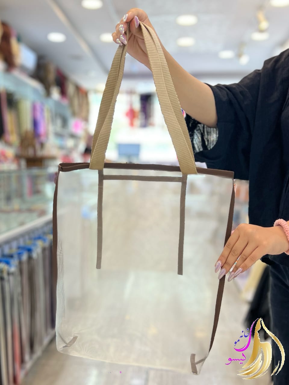 کیف توری قهوه ای کیف توری قهوه ای