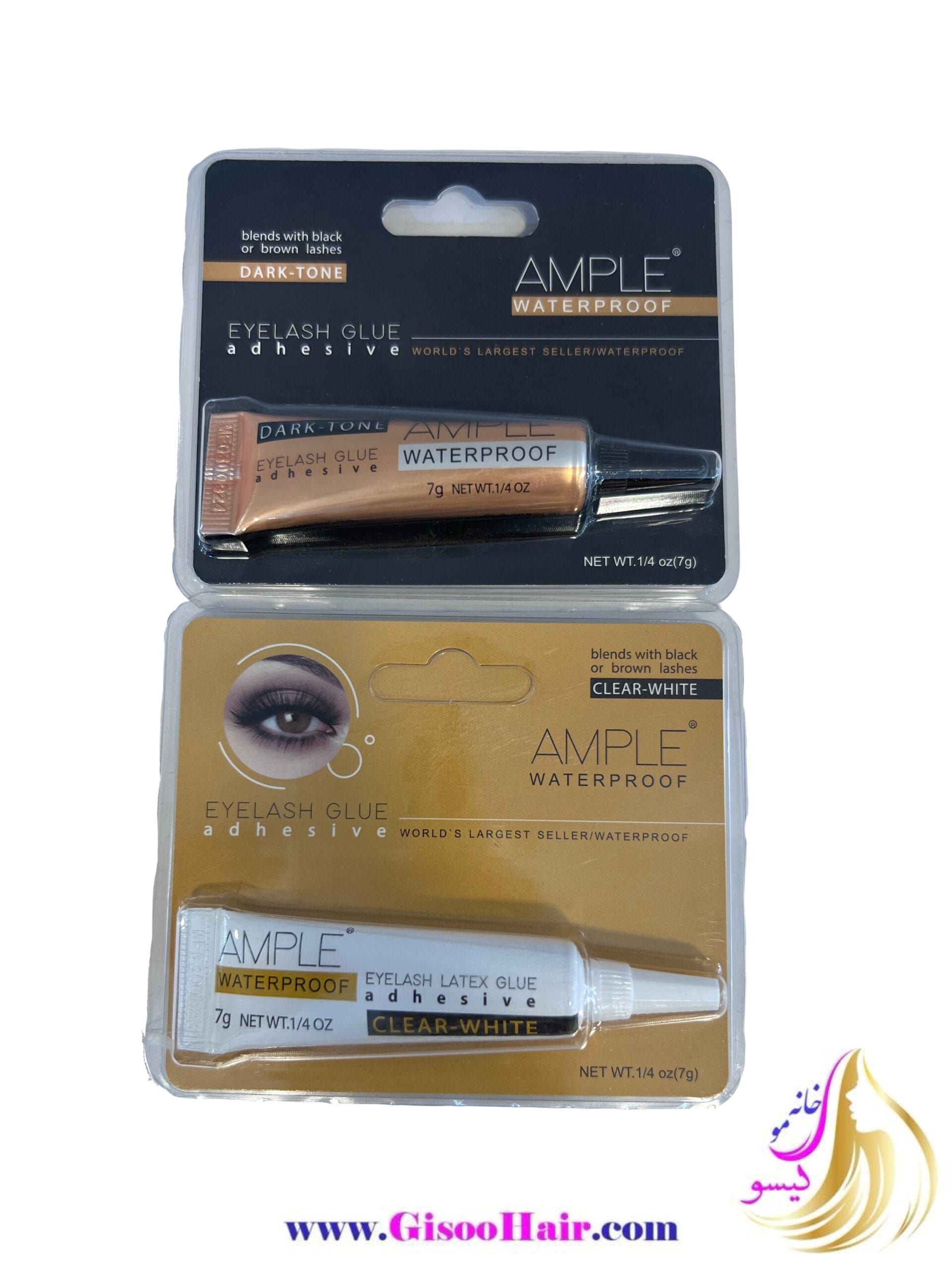 چسب مژه امپل تیوپی حجم 7 گرم سفید و مشکی چسب مژه امپل تیوپی حجم 7 گرم سفید و مشکی