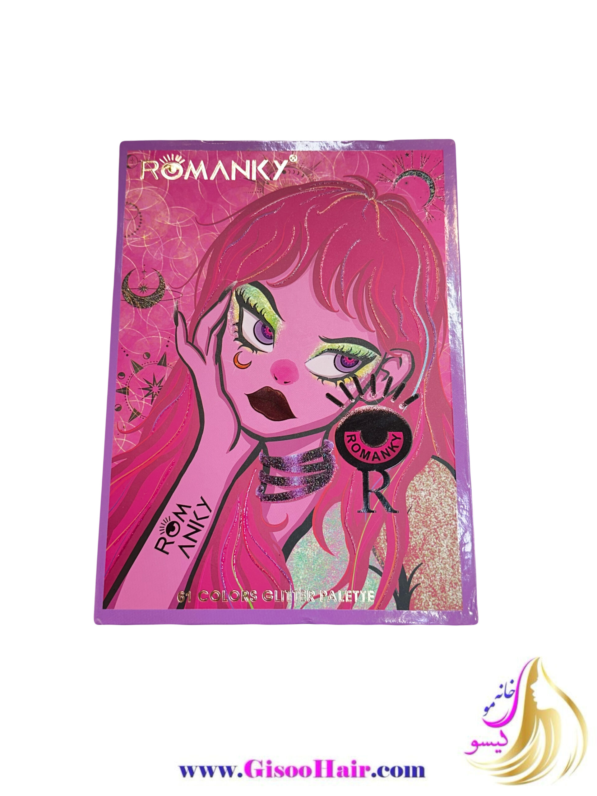 سایه ۶۱ رنگ glitter pallet رومانکی سایه ۶۱ رنگ glitter pallet رومانکی