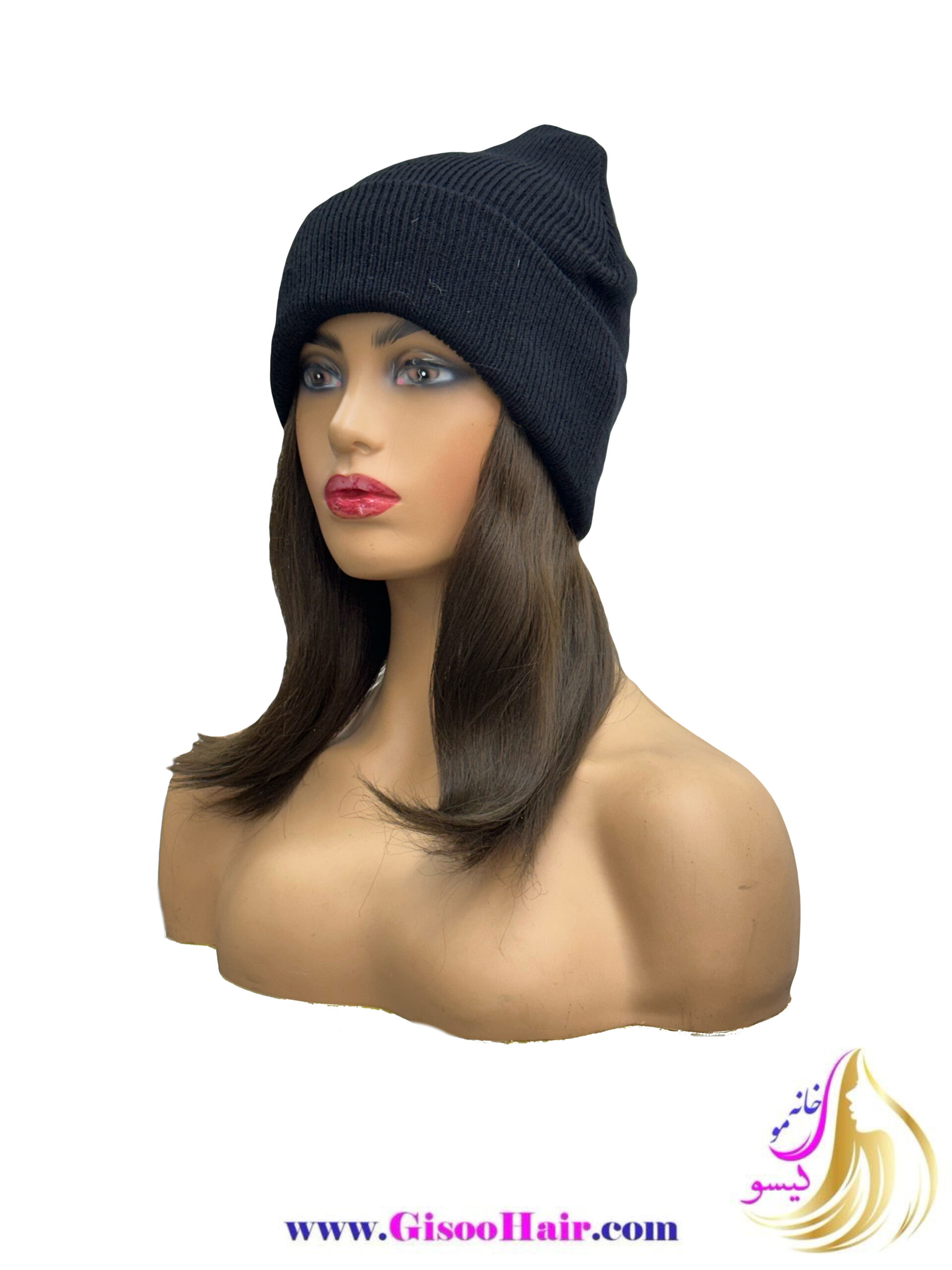 MagicEraser_250929_160006 کلاه مویی بافت رنگ قهوه ای