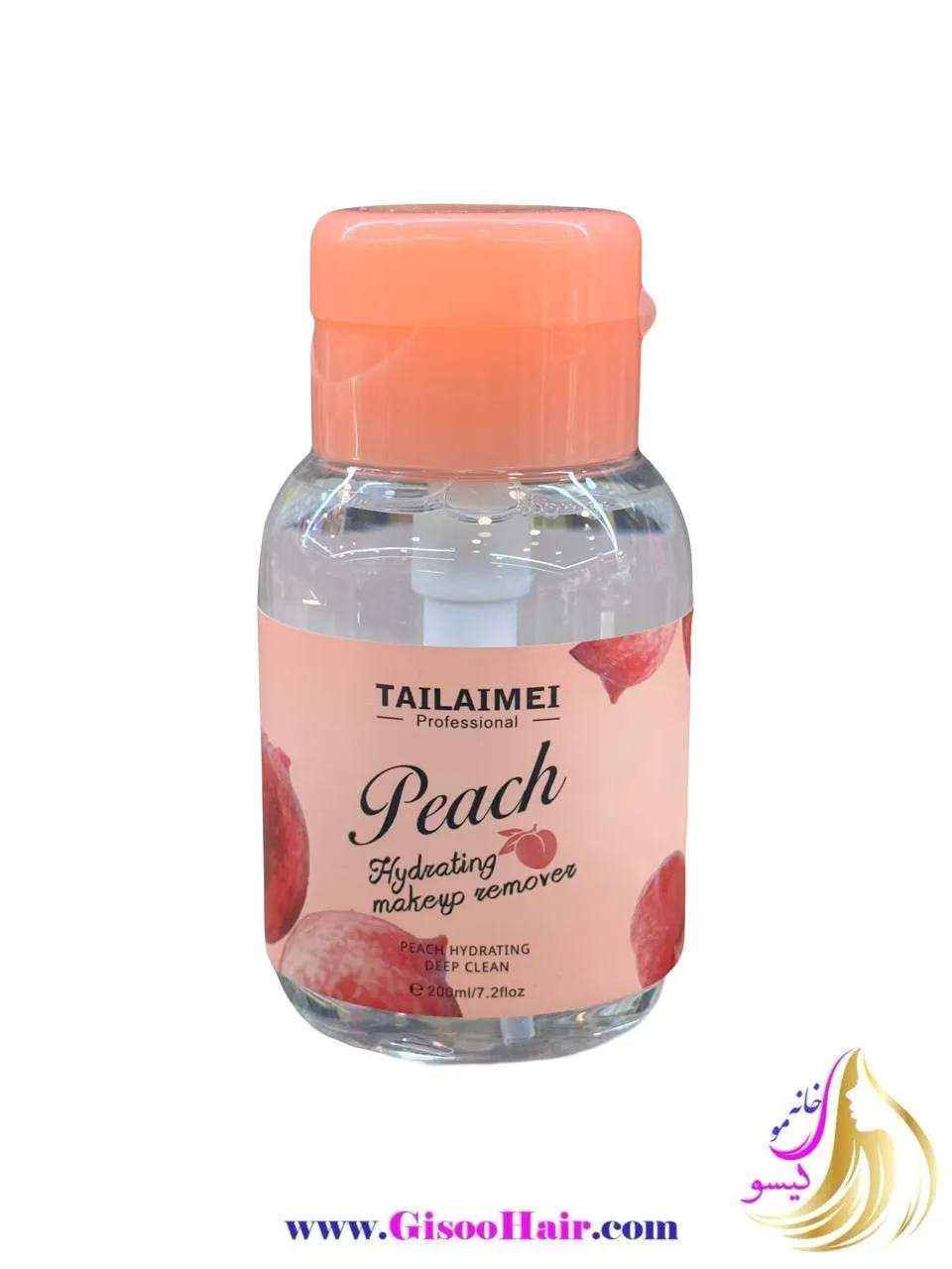 محلول پاک کننده آرایش صورت تایلامی مدل هلو حجم 200 میلی لیتر محلول پاک کننده آرایش صورت تایلامی مدل هلو حجم 200 میلی لیتر